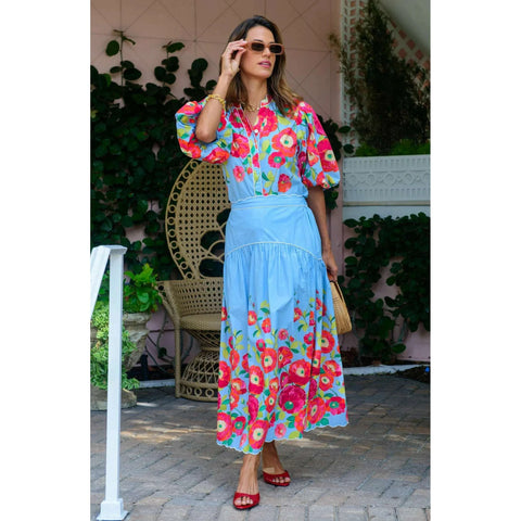 Entro Pink Stripe Cherry Mini Dress