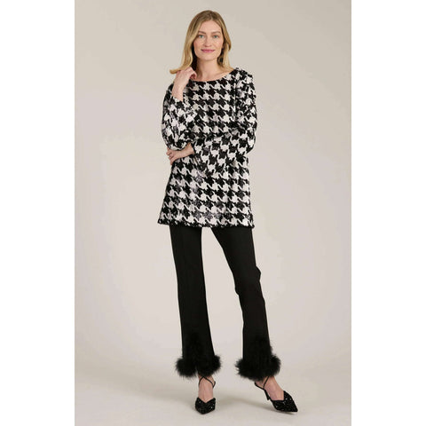 Tyler Boe Chelsea Ponte Feather Dress