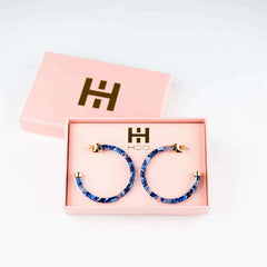 8.28 Boutique:Hoo Hoops,Hoo Hoop Earrings,Earrings,Blue Skies