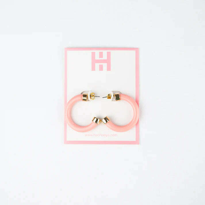 8.28 Boutique:Hoo Hoops,Hoo Hoops Mini Earrings,,Rose