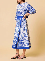 Cleobella Lihua Midi Skirt in Altesse