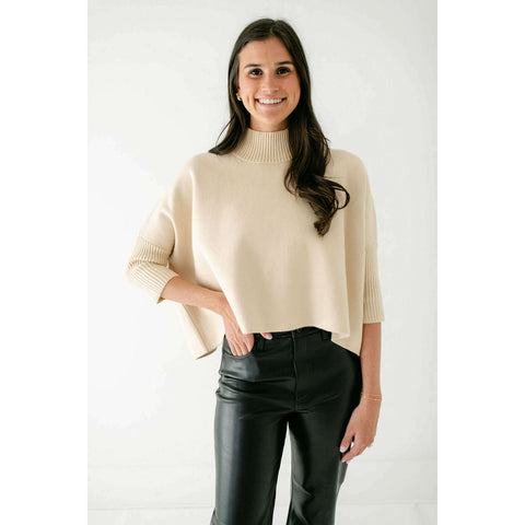 Kerisma Knits Aja Sweater in Light Khaki