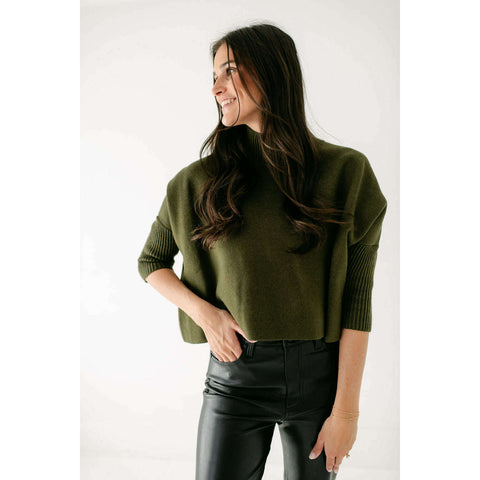 Kerisma Knits Aja Ortho Solid Sweater in White