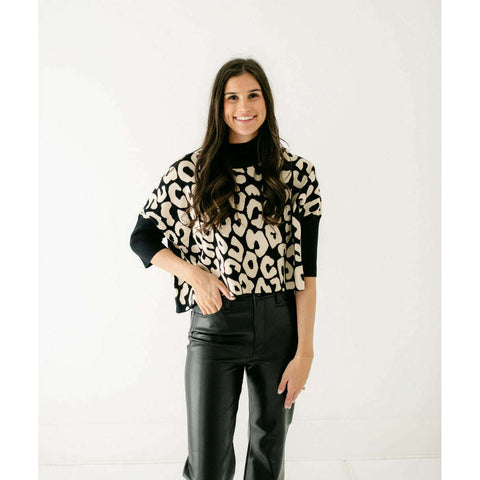 Crosby by Mollie Burch Teddie Sweater in Zebra Colorblock