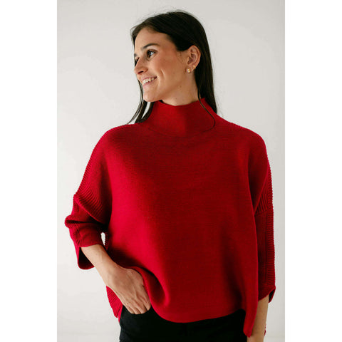 Kerisma Knits Aja Ortho Solid Sweater in White