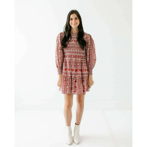 House of MBR Red Tartan Bouvier Long Dress