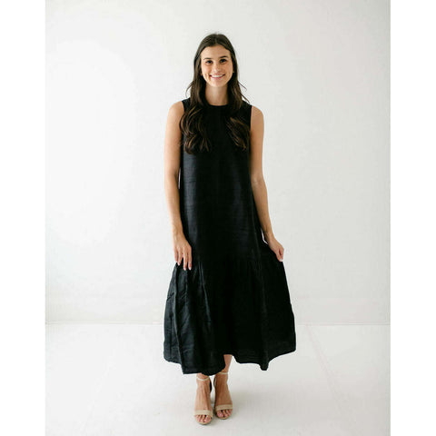 House of MBR Red Tartan Bouvier Long Dress