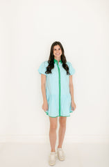 Garland Jana Dress in Solid Blue