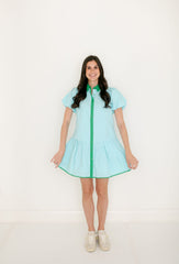 Garland Jana Dress in Solid Blue