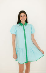 Garland Jana Dress in Solid Blue