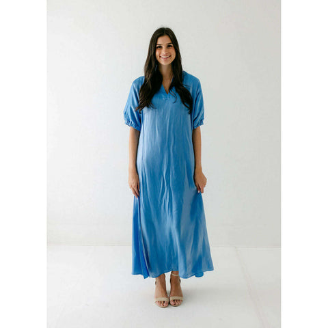 House of MBR Red Tartan Bouvier Long Dress