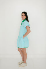 Garland Jana Dress in Solid Blue