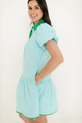 Garland Jana Dress in Solid Blue