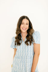 Smith & Quinn Navy Dress in Marigold Twist