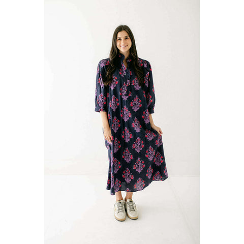 House of MBR Red Tartan Bouvier Long Dress