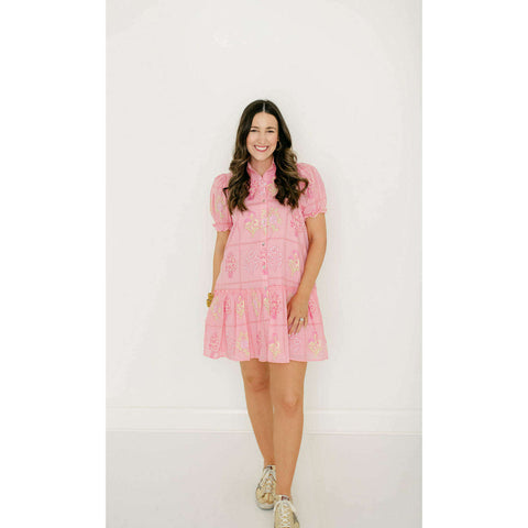 Cleobella Starling Mini Dress in Verdant Flight