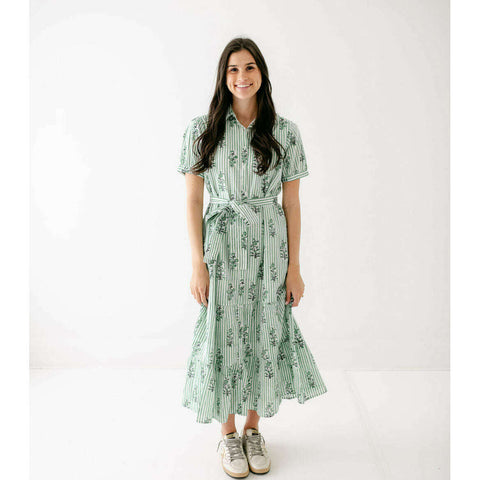 House of MBR Red Tartan Bouvier Long Dress