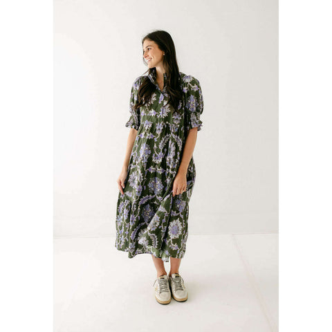 House of MBR Red Tartan Bouvier Long Dress