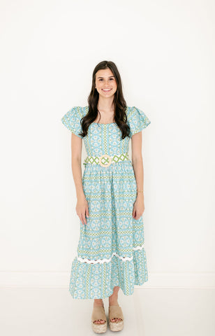 Emily McCarthy Hampton Dress in Denim Chambray