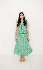 Garland Addie Skirt in Green Cane