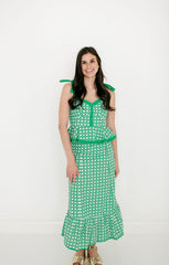 Garland Addie Tie Top in Green Cane