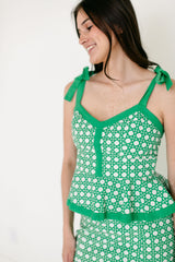 Garland Addie Tie Top in Green Cane