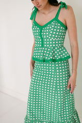 Garland Addie Tie Top in Green Cane