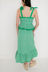 Garland Addie Tie Top in Green Cane