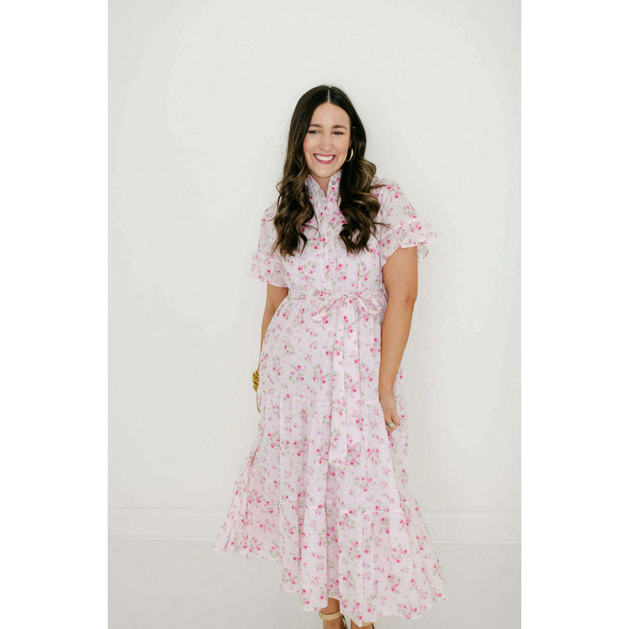 j marie dress Tween Girls Pink Floral Dress