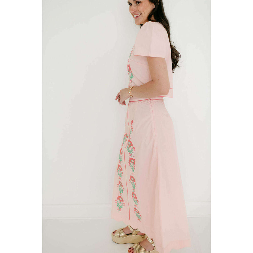 Garland Emmy Set in Pink Mini Henrietta – 8.28 Boutique