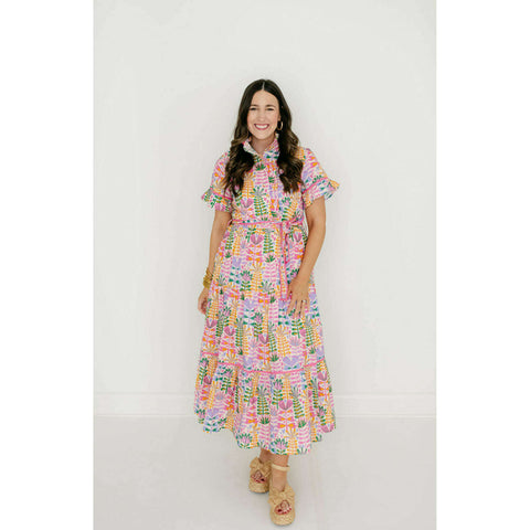 J.Marie Collections Ellie Button Up Miid Dress
