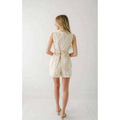 8.28 Boutique:Karlie Clothes,Karlie Eyelet Button Shorts in Beige,Bottoms