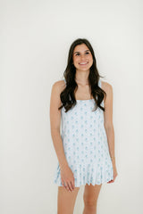Smith & Quinn Lucille Exercise Dress in Blue Dot Floral