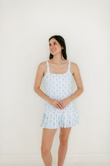 Smith & Quinn Lucille Exercise Dress in Blue Dot Floral