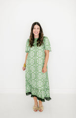 Brooks Avenue Georgia Dress in Fleur de Lune Green