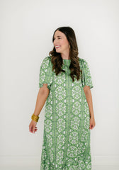 Brooks Avenue Georgia Dress in Fleur de Lune Green