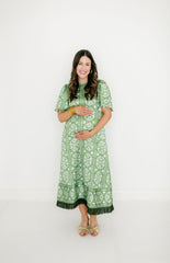 Brooks Avenue Georgia Dress in Fleur de Lune Green