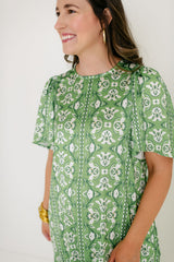 Brooks Avenue Georgia Dress in Fleur de Lune Green
