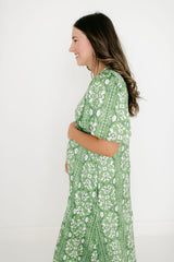 Brooks Avenue Georgia Dress in Fleur de Lune Green