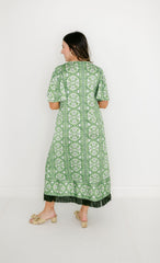 Brooks Avenue Georgia Dress in Fleur de Lune Green