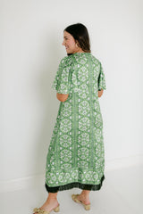 Brooks Avenue Georgia Dress in Fleur de Lune Green