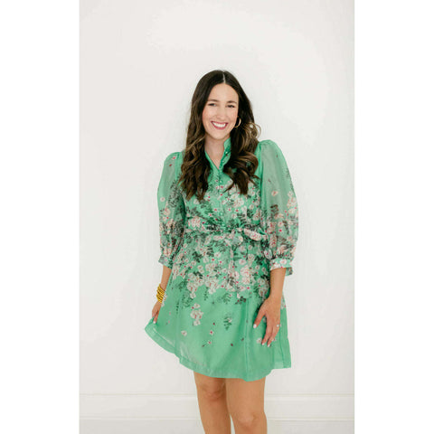 Garland Addie Tie Top in Green Cane