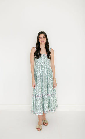 Emily McCarthy Hampton Dress in Denim Chambray