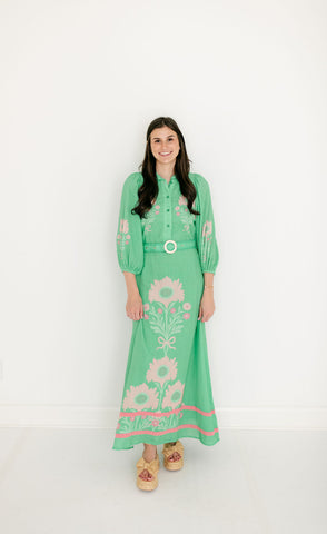 Emily McCarthy Hampton Dress in Denim Chambray