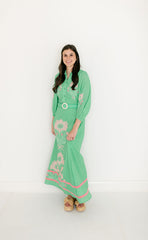 Garland Lyla Dress in Pink Henrietta