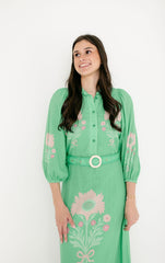 Garland Lyla Dress in Pink Henrietta