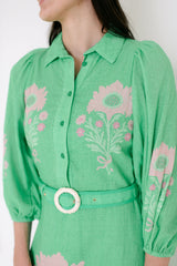 Garland Lyla Dress in Pink Henrietta