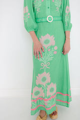 Garland Lyla Dress in Pink Henrietta