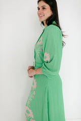 Garland Lyla Dress in Pink Henrietta