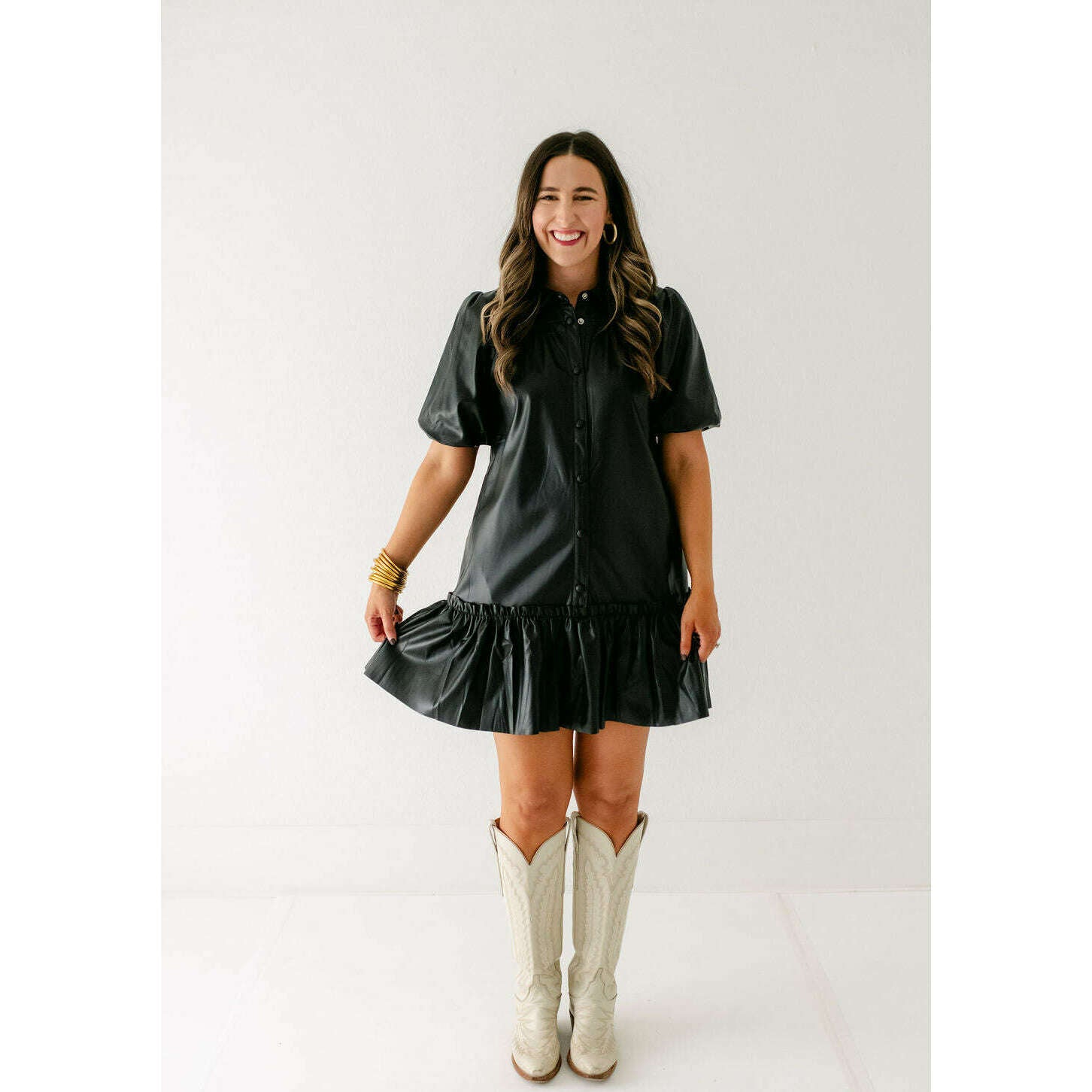 karlie leather dress BCBGMaxAzria | Dresses | Bcbgmaxazria Karlie Perforated Faux Leather Dress